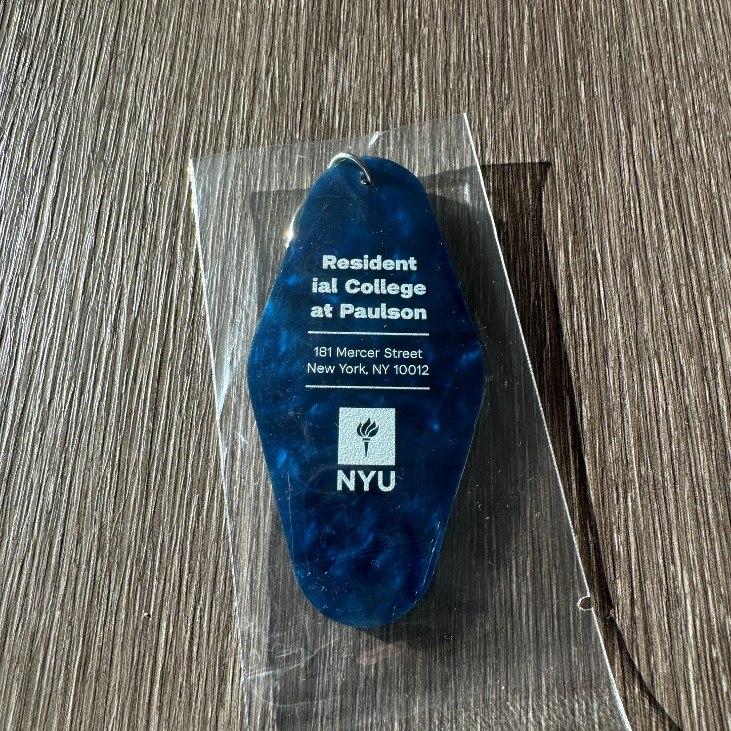 Retro NYU Dorms Keychain