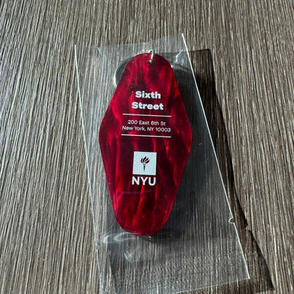 Retro NYU Dorms Keychain