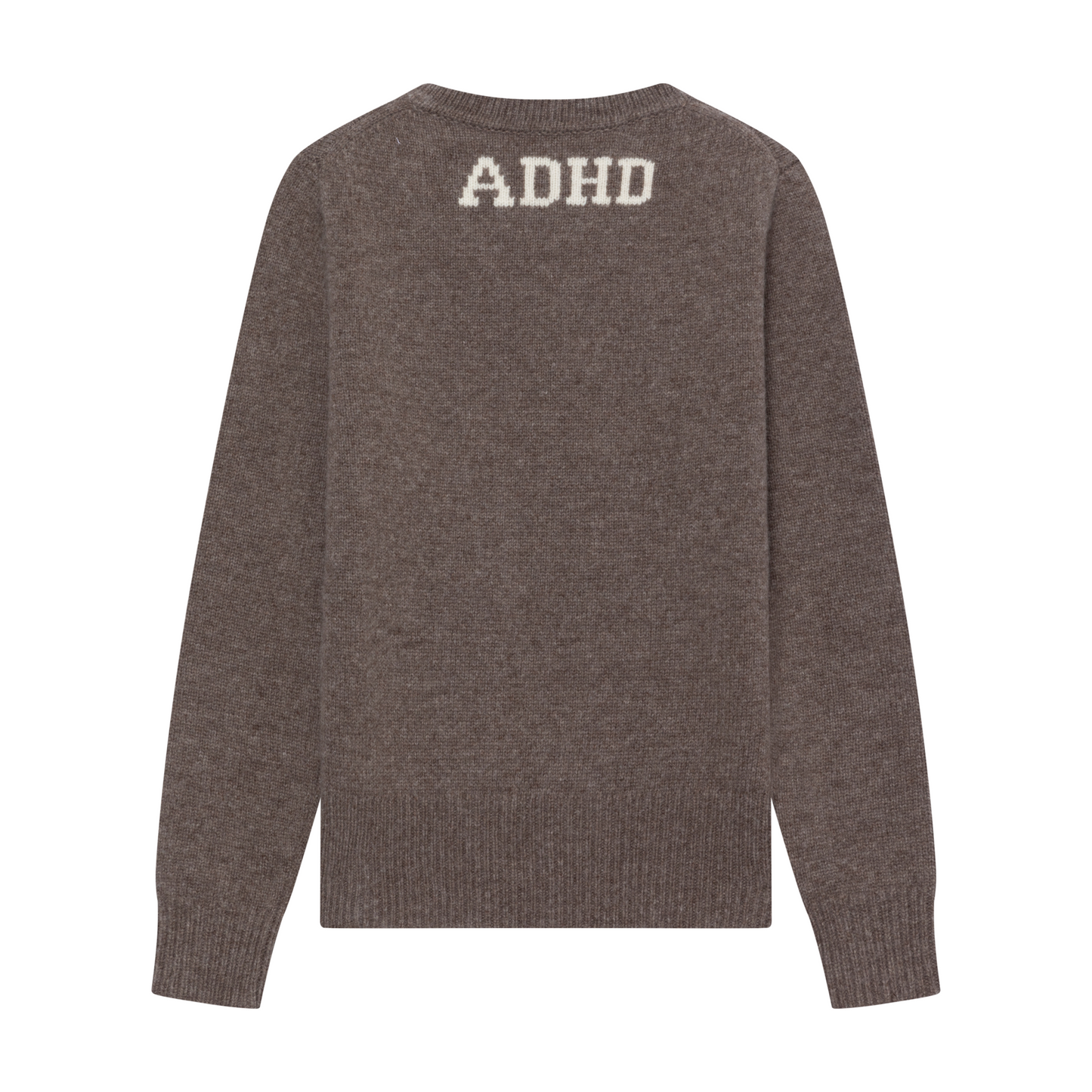 ADHD Intarsia Wool Jumper