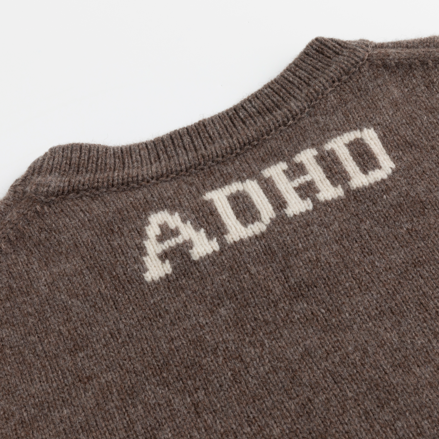 ADHD Intarsia Wool Jumper
