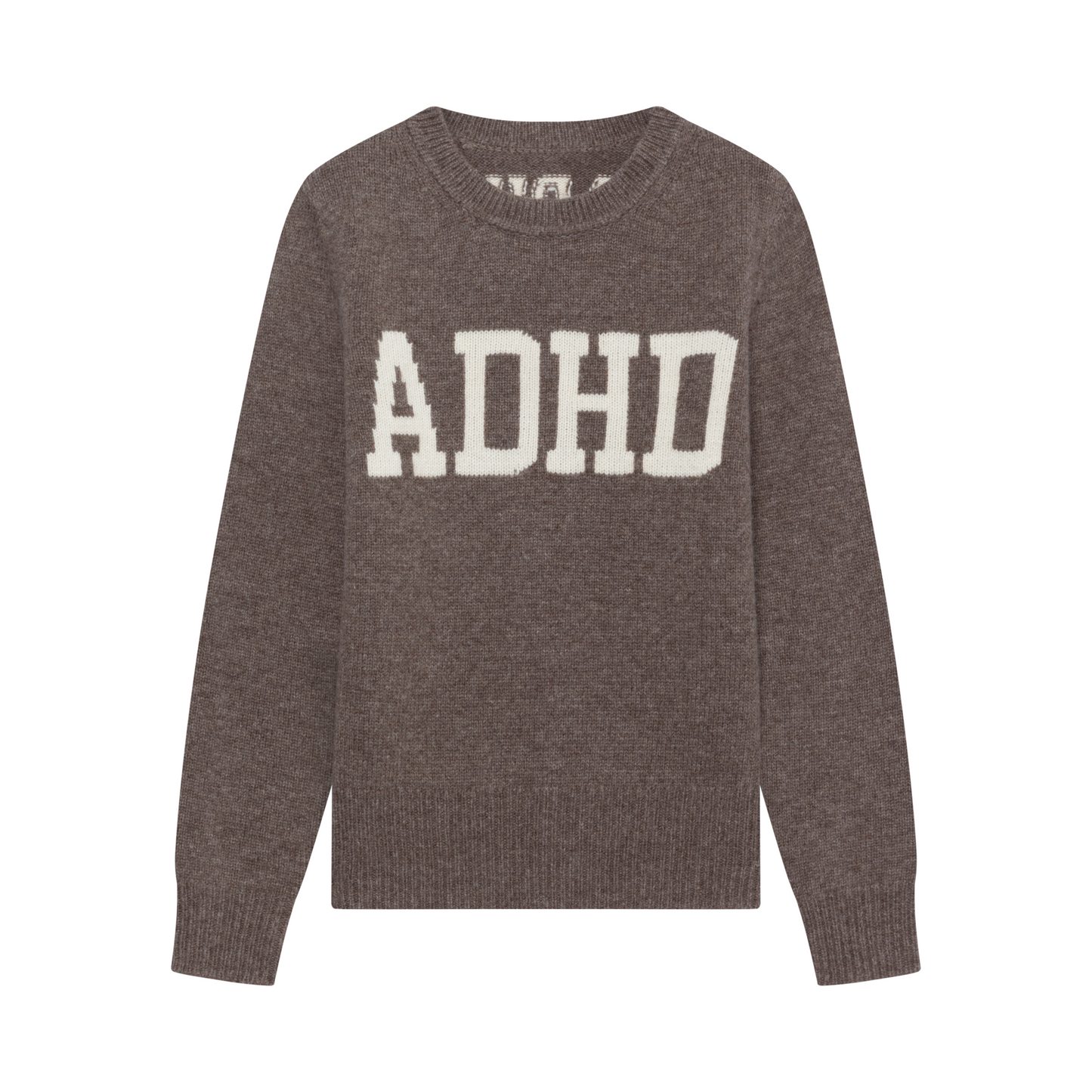 ADHD Intarsia Wool Jumper