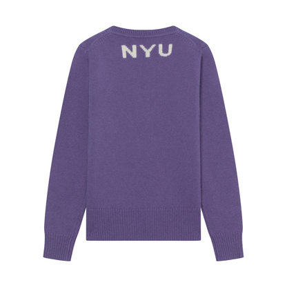 Retro NYU Intarsia Wool Jumper