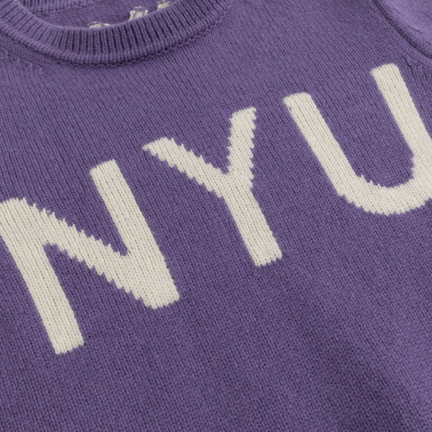 Retro NYU Intarsia Wool Jumper
