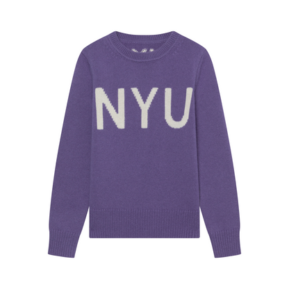 Retro NYU Intarsia Wool Jumper