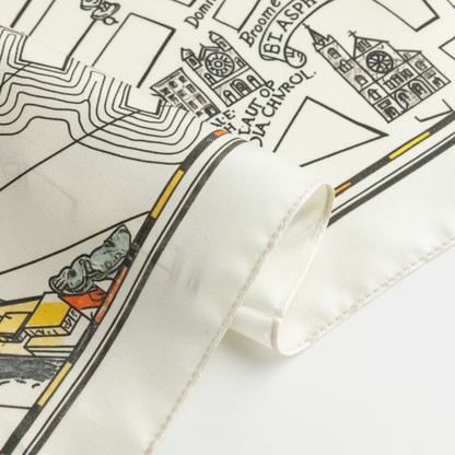 Retro Silk Scarf - Greenwich Village